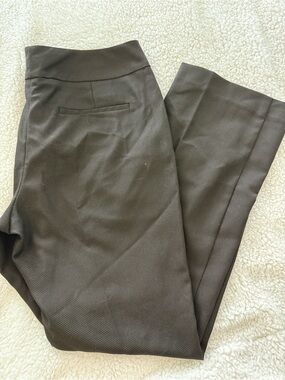 Ann Taylor Charcoal Textured Dress Trousers